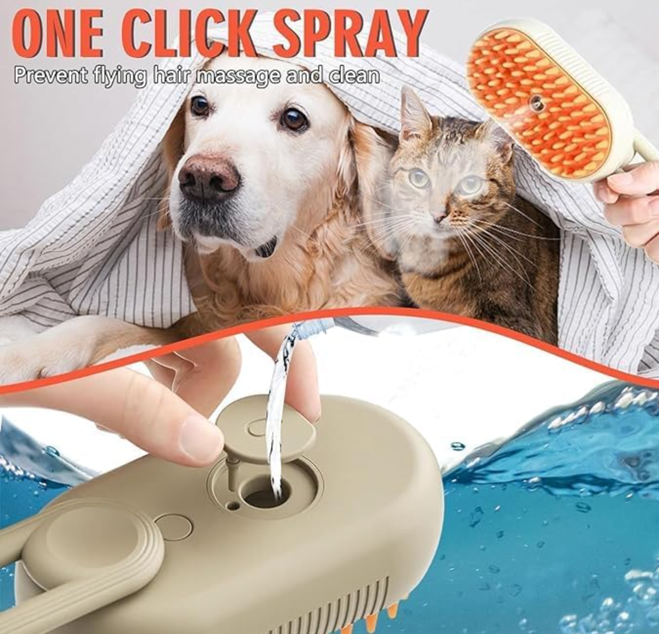 Steam Brush for Dog/Cat