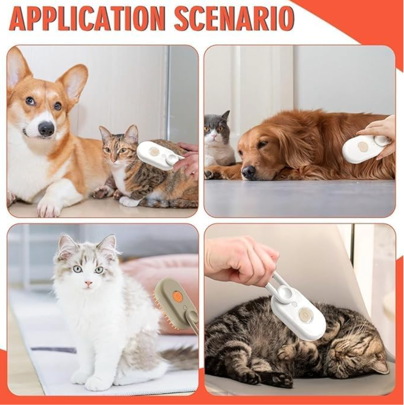 Steam Brush for Dog/Cat